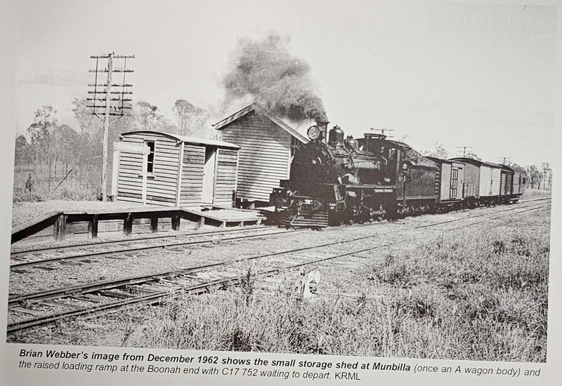 Leaving Munbilla railway station - 1962 munbilla-railway-station-1962
